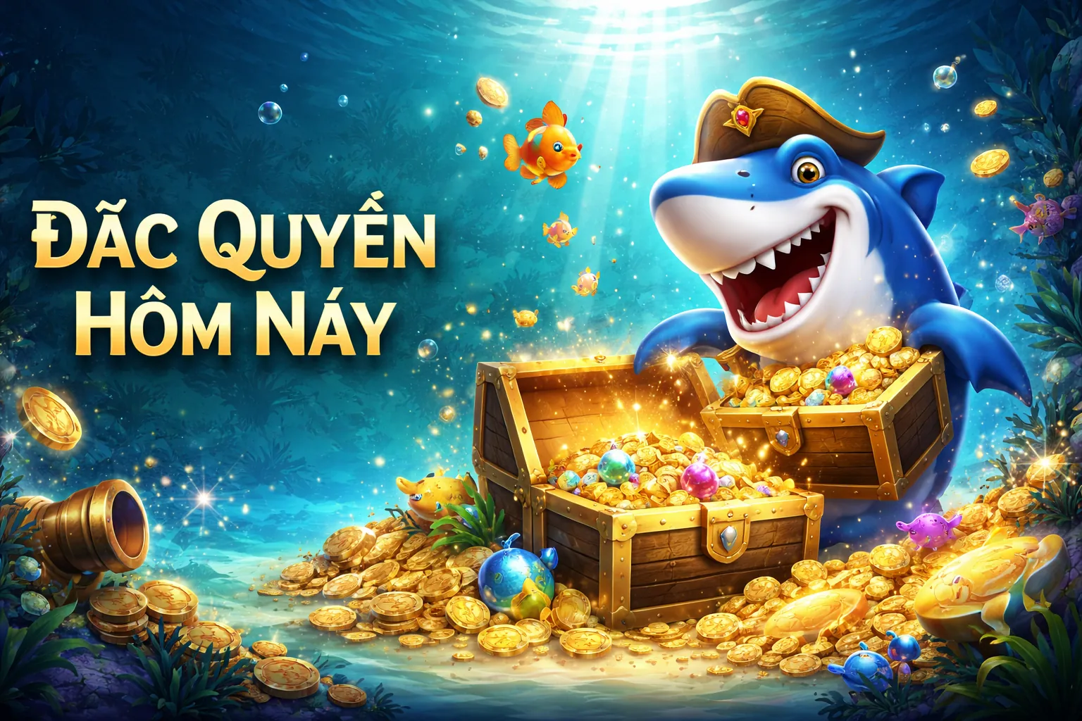 Hình ảnh đại dương sống động game Bắn Cá Hit Club.vin